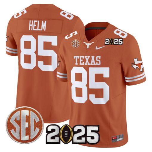 Texas Longhorns 2025 CFP Final Patch Vapor Limited Jersey - All Stitched - Image 26