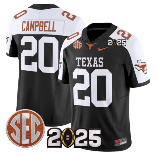 Texas Longhorns 2025 CFP Final Patch Vapor Limited Jersey - All Stitched - Image 51
