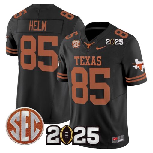 Texas Longhorns 2025 CFP Final Patch Vapor Limited Jersey - All Stitched - Image 16