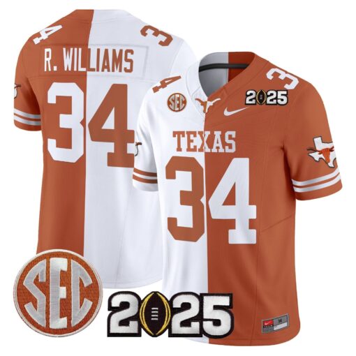 Texas Longhorns 2025 CFP Final Patch Vapor Limited Jersey - All Stitched - Image 43