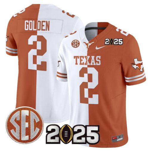 Texas Longhorns 2025 CFP Final Patch Vapor Limited Jersey - All Stitched - Image 49