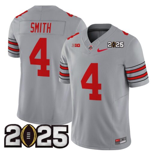 Ohio State Buckeyes 'Heritage Stripe' 2025 CFP Final Patch Vapor Limited Jersey - All Stitched - Image 6