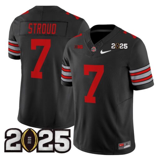 Ohio State Buckeyes 'Heritage Stripe' 2025 CFP Final Patch Vapor Limited Jersey - All Stitched - Image 22