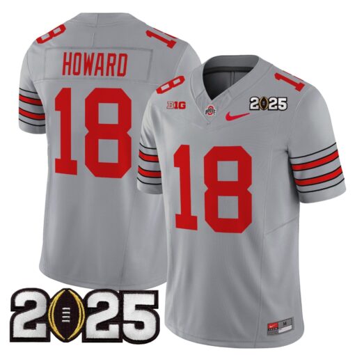 Ohio State Buckeyes 'Heritage Stripe' 2025 CFP Final Patch Vapor Limited Jersey - All Stitched - Image 7