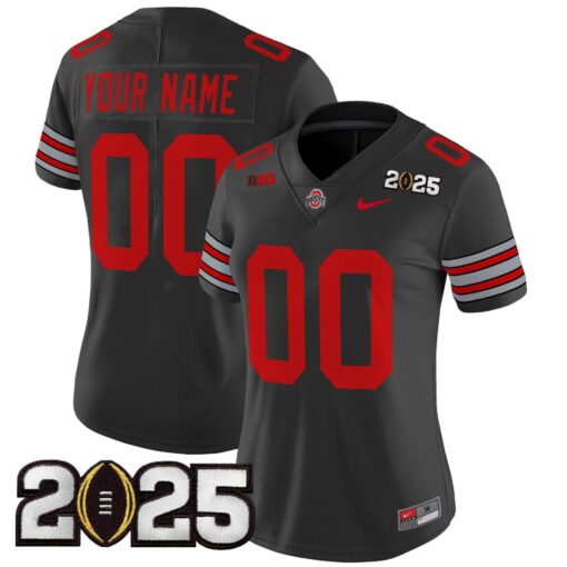 Custom Ohio State Buckeyes Jersey 'Heritage Stripe' 2025 CFP Final Patch Vapor Limited - All Stitched - Image 8