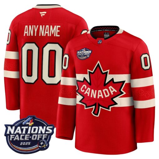 Canada 4 Nations Face-Off 2025 Premium Custom Jersey - All Stitched