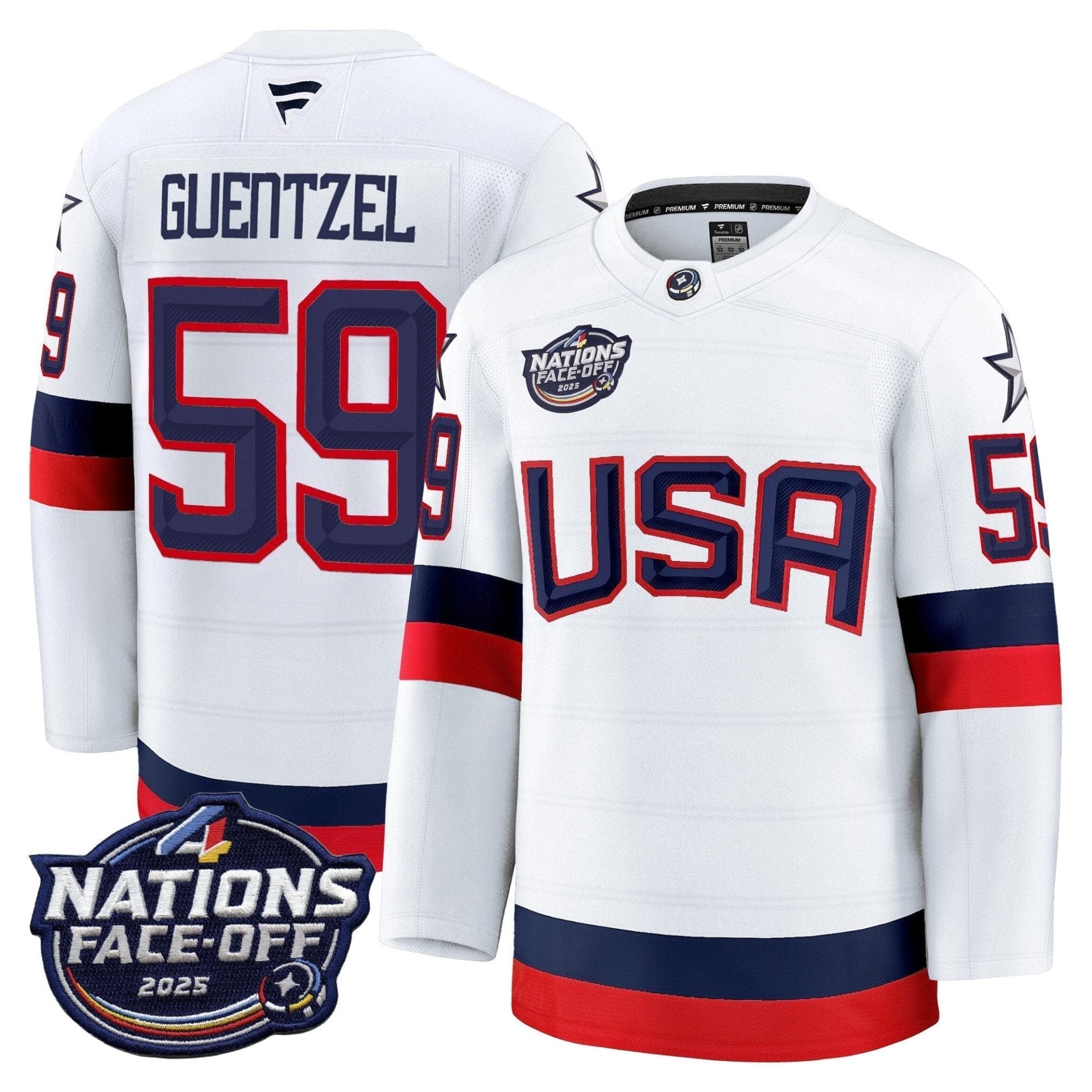 Men USA 4 Nations Face-Off 2025 Premium Jersey - All Stitched - Image 17