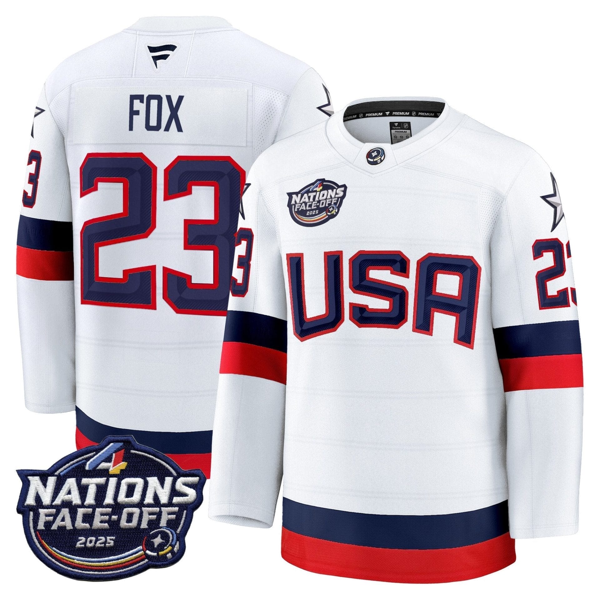 Men USA 4 Nations Face-Off 2025 Premium Jersey - All Stitched - Image 7