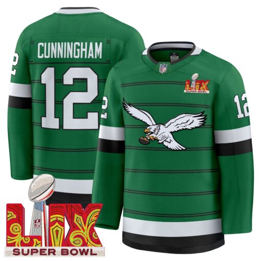 Eagles Kelly Green Hockey Premium Jersey - All Stitched - Image 6
