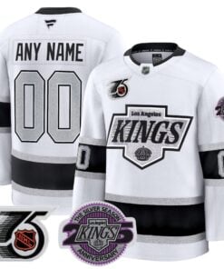 Los Angeles Kings 91-92 75th 25th Anniversary Patch Premium Custom Jersey - All Stitched