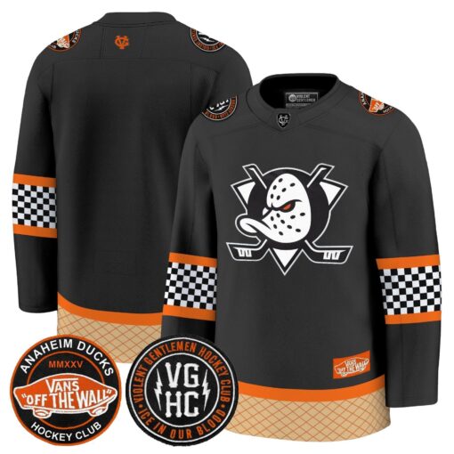 Men Anaheim Ducks Checkerboard 2025 Premium Jersey - All Stitched - Image 22