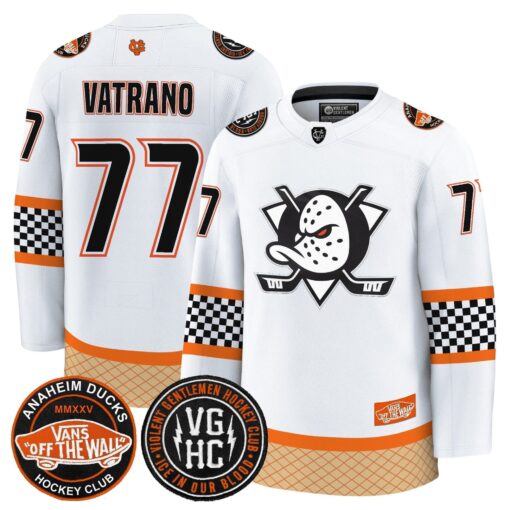 Men Anaheim Ducks Checkerboard 2025 Premium Jersey - All Stitched - Image 6