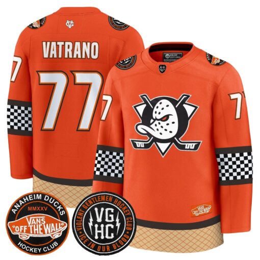 Men Anaheim Ducks Checkerboard 2025 Premium Jersey - All Stitched - Image 24