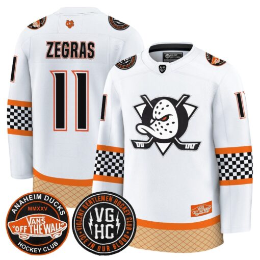 Men Anaheim Ducks Checkerboard 2025 Premium Jersey - All Stitched - Image 9