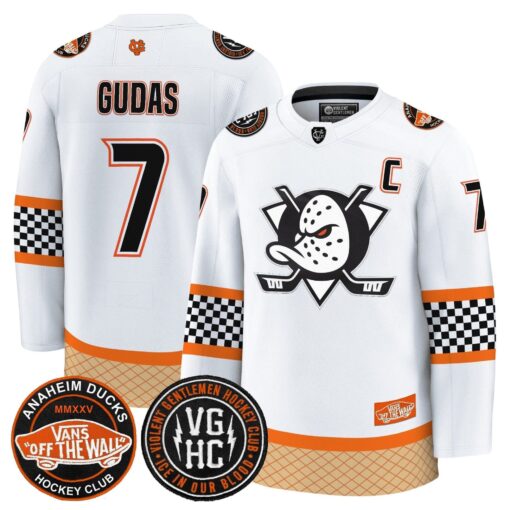 Men Anaheim Ducks Checkerboard 2025 Premium Jersey - All Stitched - Image 7