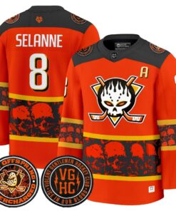 Alternative view of Men Anaheim Ducks Offspring 2025 Premium Jersey - All Stitched