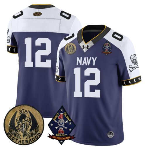Navy Midshipmen Lacrosse Jolly Rogers Vapor Limited Jersey - All Stitched