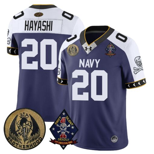 Navy Midshipmen Lacrosse Jolly Rogers Vapor Limited Jersey - All Stitched - Image 32