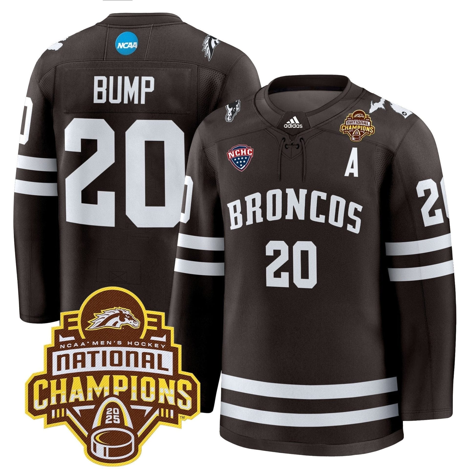 Men Western Michigan Broncos 2025 National Champions Patch Premium Jersey - All Stitched - Image 25