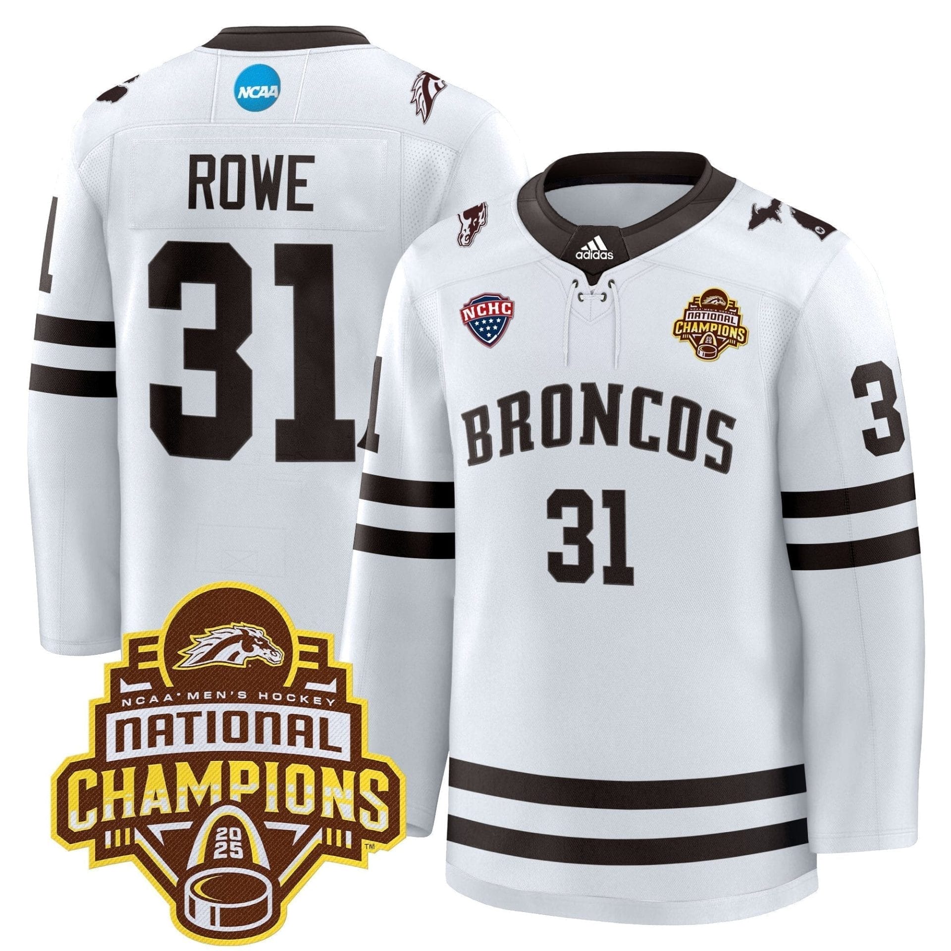 Men Western Michigan Broncos 2025 National Champions Patch Premium Jersey - All Stitched - Image 21