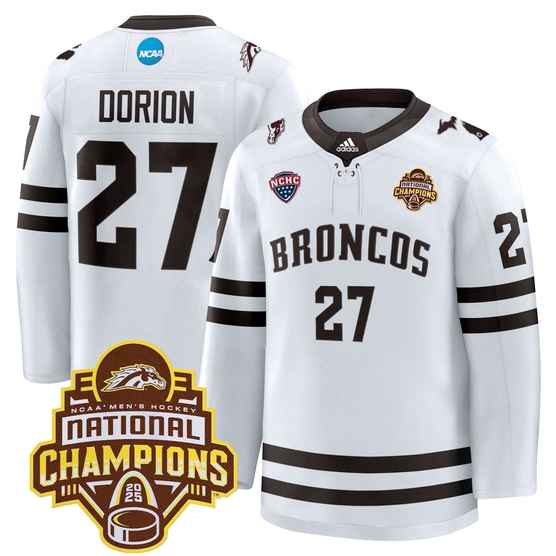Men Western Michigan Broncos 2025 National Champions Patch Premium Jersey - All Stitched - Image 19