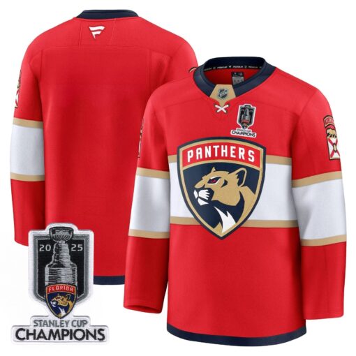 Florida Panthers 2025 Stanley Cup Champions Jersey - All Stitched - Image 8
