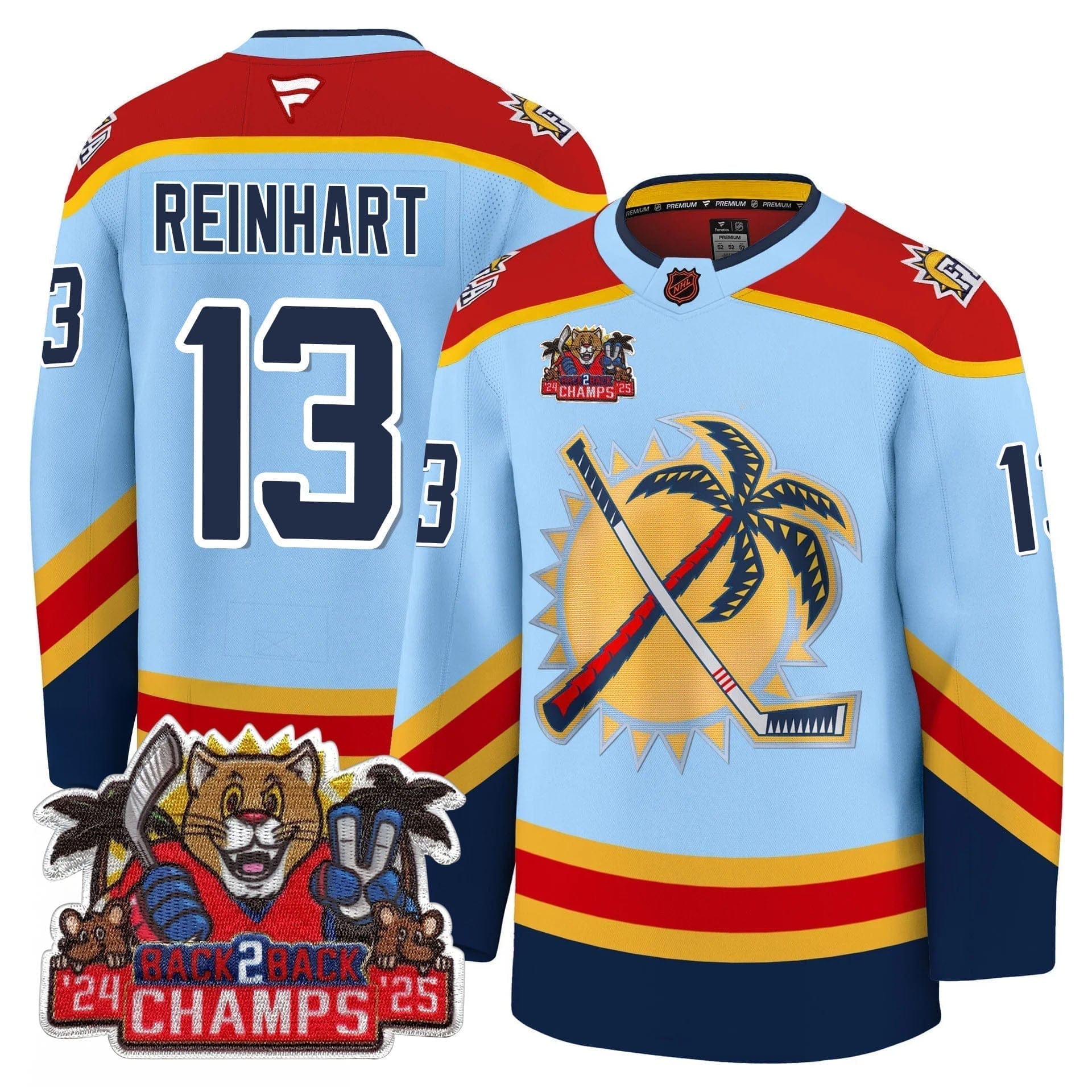 Florida Panthers 2025 Stanley Cup B2B Champions Jersey - All Stitched - Image 22