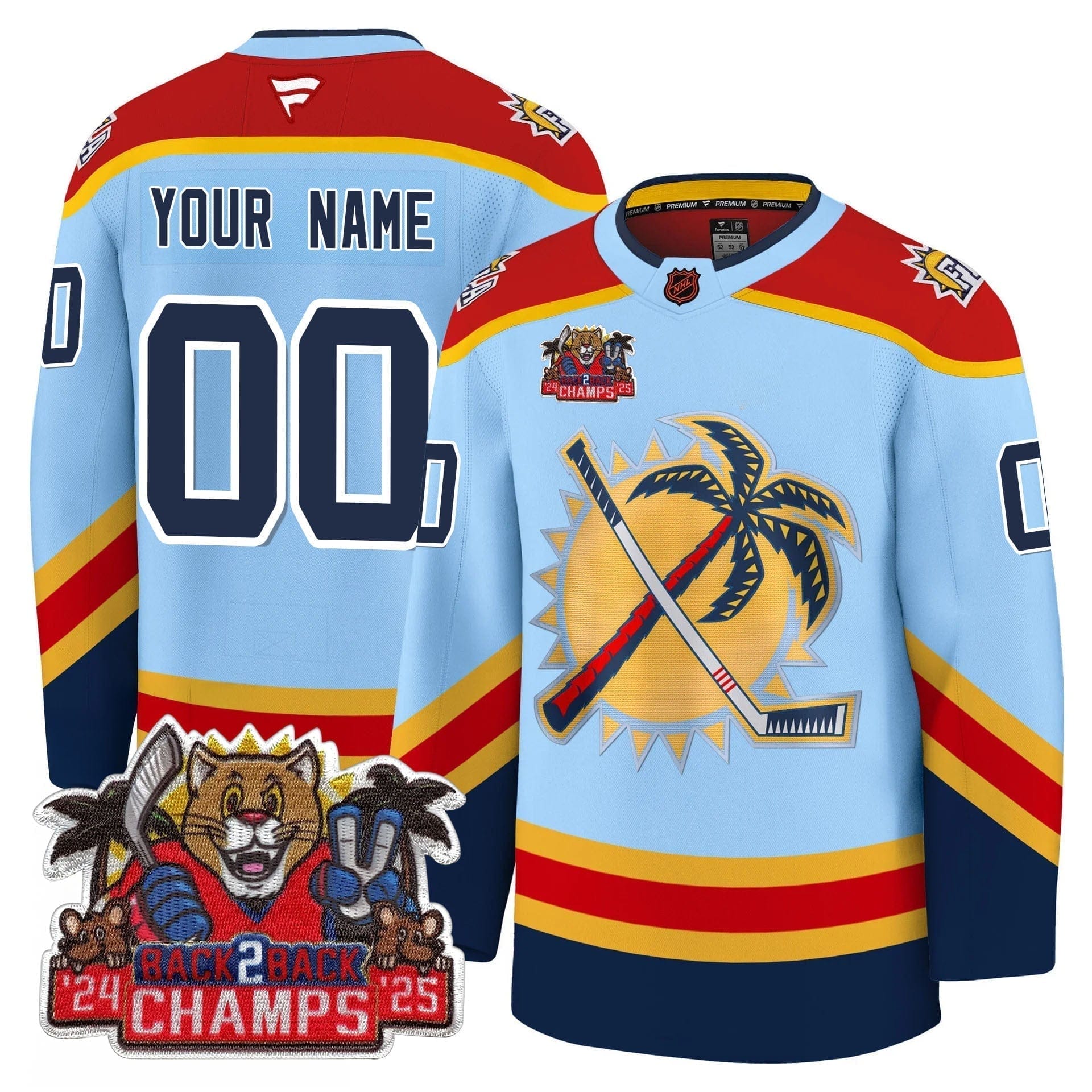 Florida Panthers 2025 Stanley Cup B2B Champions Jersey - All Stitched - Image 26