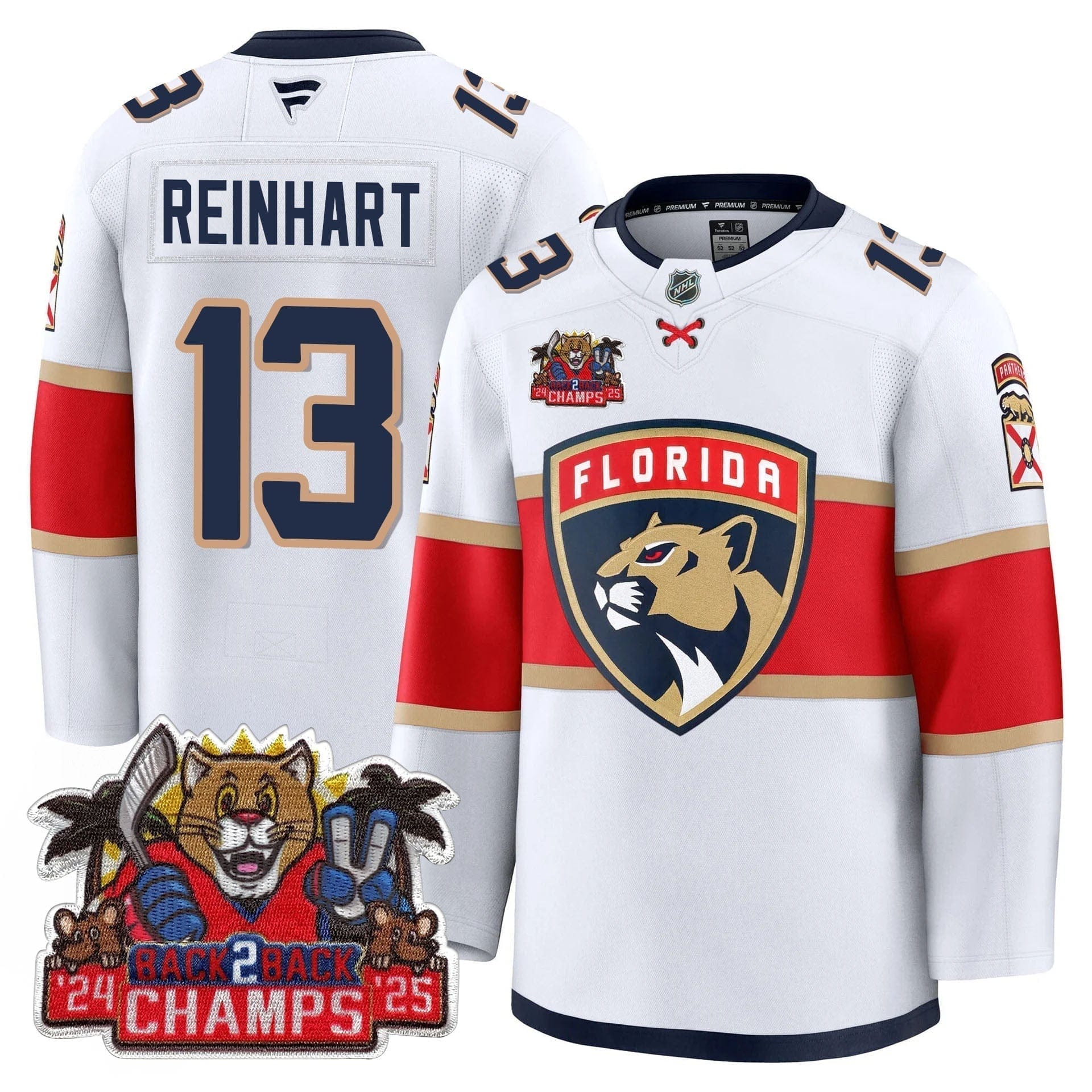 Florida Panthers 2025 Stanley Cup B2B Champions Jersey - All Stitched - Image 15
