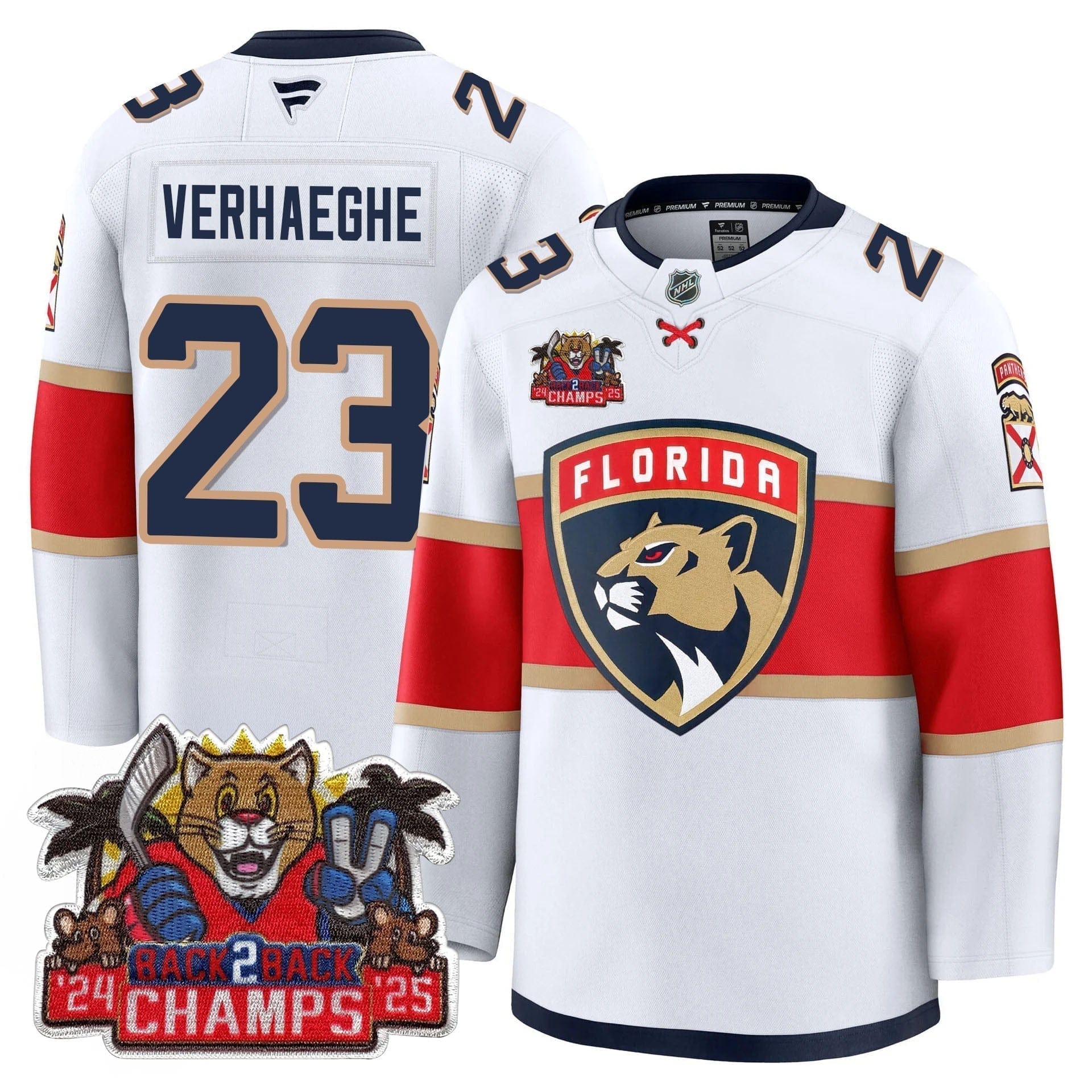 Florida Panthers 2025 Stanley Cup B2B Champions Jersey - All Stitched - Image 19