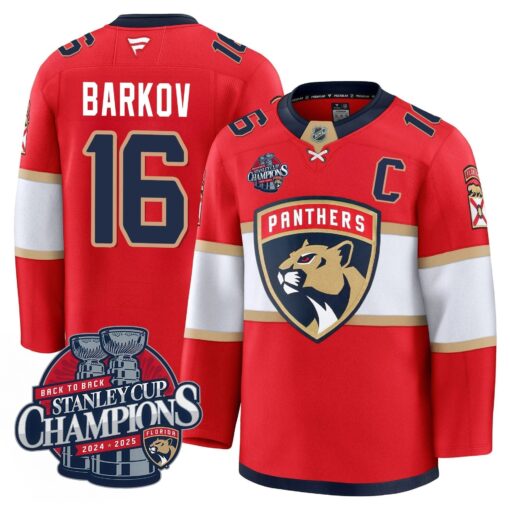 Florida Panthers 2025 Stanley Cup B2B Champions Jersey N1 - All Stitched - Image 3