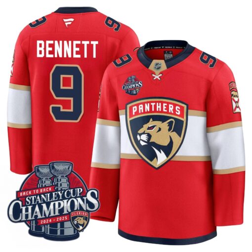 Florida Panthers 2025 Stanley Cup B2B Champions Jersey N1 - All Stitched - Image 4