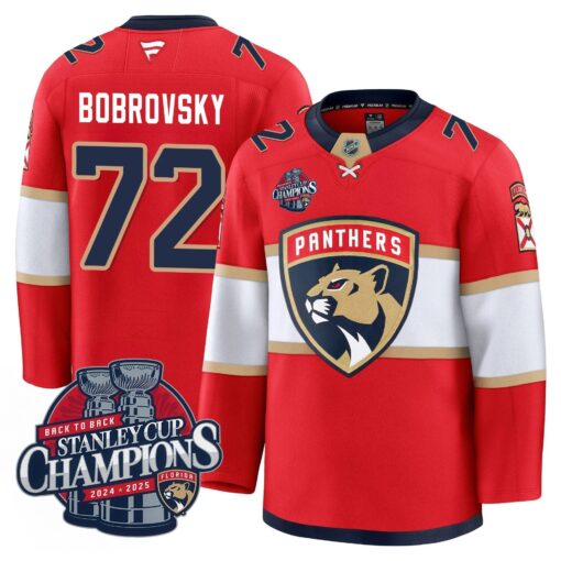 Florida Panthers 2025 Stanley Cup B2B Champions Jersey N1 - All Stitched - Image 5