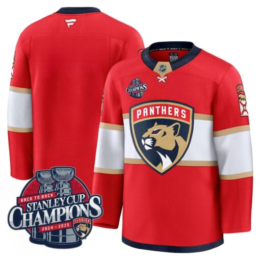 Florida Panthers 2025 Stanley Cup B2B Champions Jersey N1 - All Stitched - Image 8