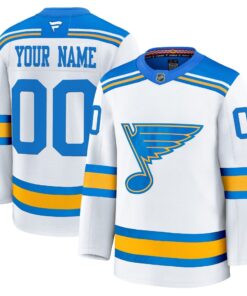 Alternative view of St. Louis Blues 2025/26 Premium Custom Jersey - All Stitched