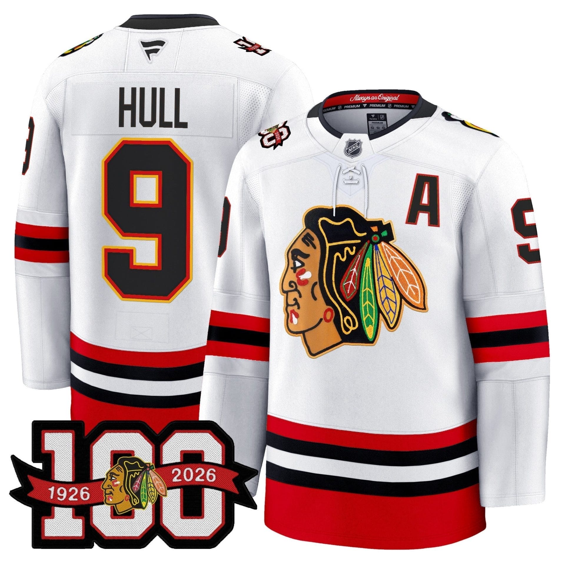 Chicago Blackhawks 100th Anniversary Premium Jersey - All Stitched - Image 15