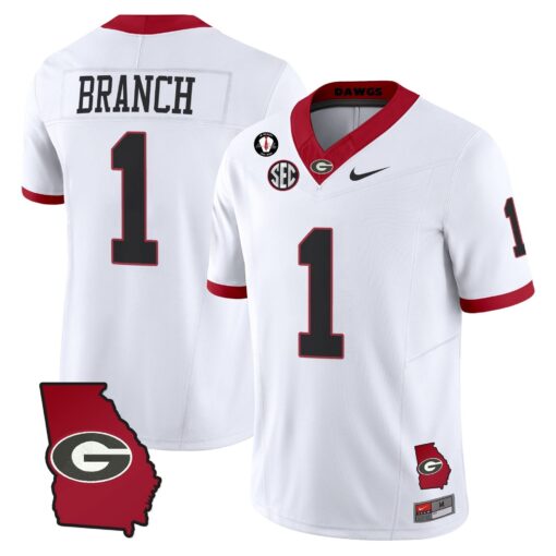 Georgia Bulldogs 2025 Georgia Map & Vince Dooley Patch Vapor Limited Jersey - All Stitched - Image 40