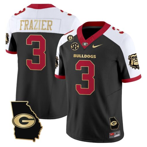 Georgia Bulldogs 2025 Georgia Map & Vince Dooley Patch Vapor Limited Jersey - All Stitched - Image 34