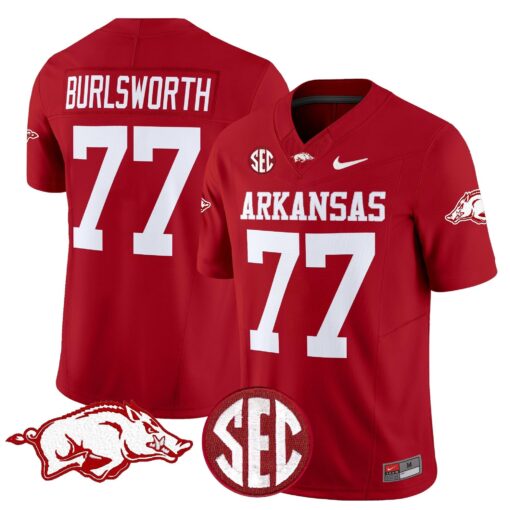 Arkansas Razorbacks Vapor Limited Jersey - All Stitched - Image 31