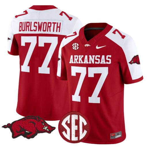 Arkansas Razorbacks Vapor Limited Jersey - All Stitched - Image 25