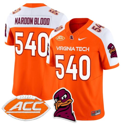 Virginia Tech Hokies 2025 Vapor Limited Jersey - All Stitched - Image 19