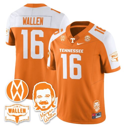 Tennessee Volunteers Morgan Wallen 2025 Jersey - All Stitched - Image 21