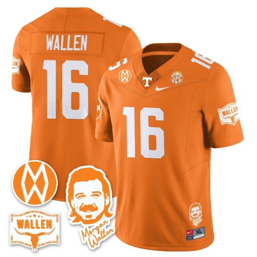 Tennessee Volunteers Morgan Wallen 2025 Jersey - All Stitched - Image 30