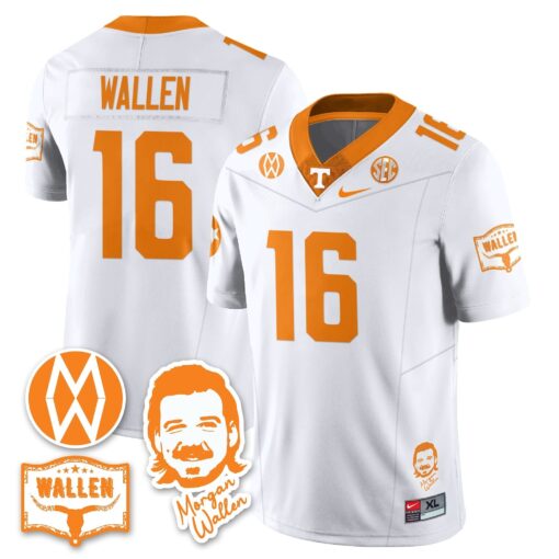 Tennessee Volunteers Morgan Wallen 2025 Jersey - All Stitched - Image 32