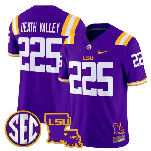 LSU Tigers 2025 Louisiana Patch Vapor Limited Jersey - All Stitched - Image 23