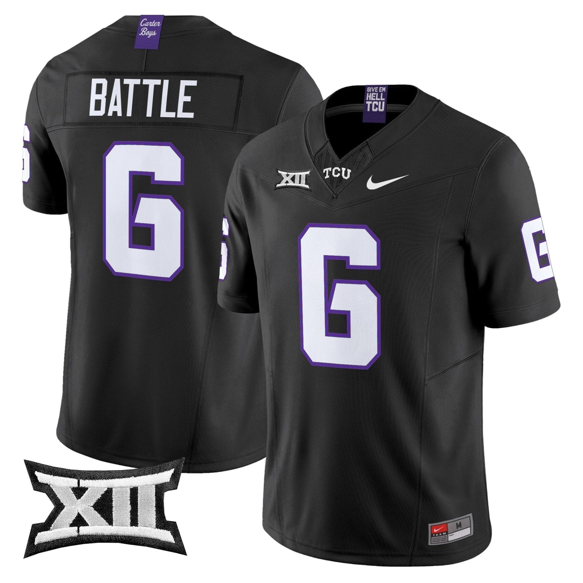 TCU Horned Frogs 2025 Vapor Limited Jersey - All stitched - Image 22
