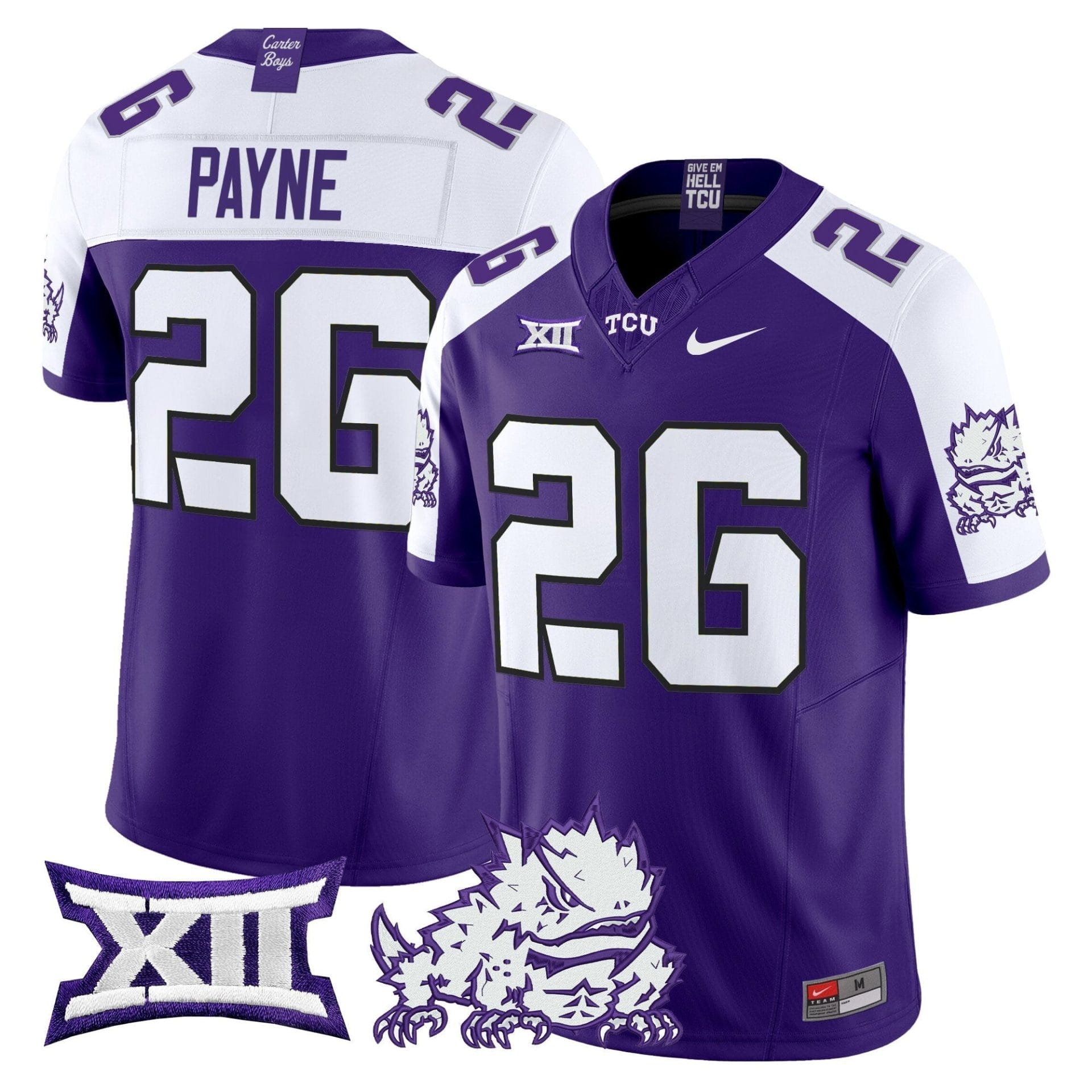 TCU Horned Frogs 2025 Vapor Limited Jersey - All stitched - Image 28