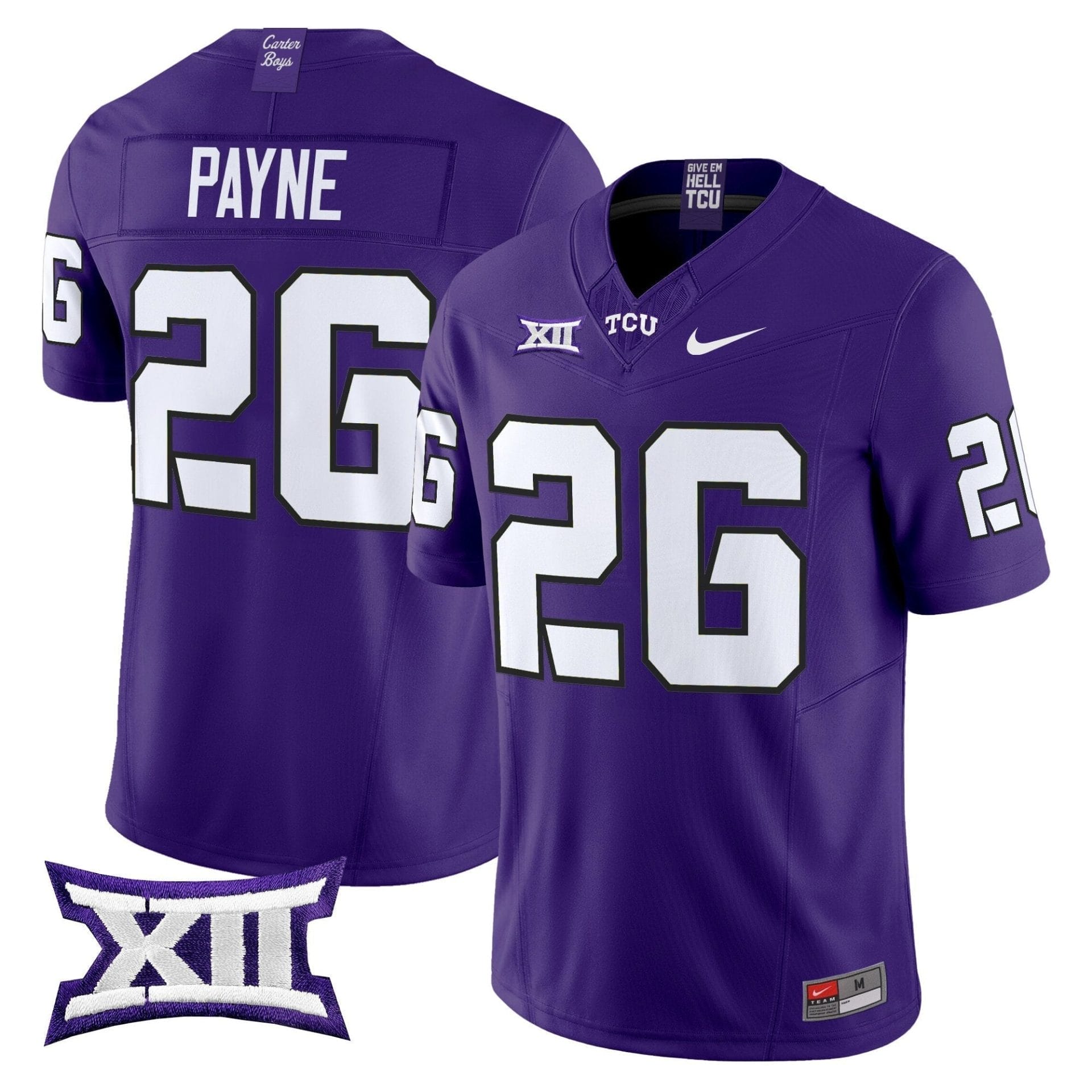 TCU Horned Frogs 2025 Vapor Limited Jersey - All stitched - Image 5