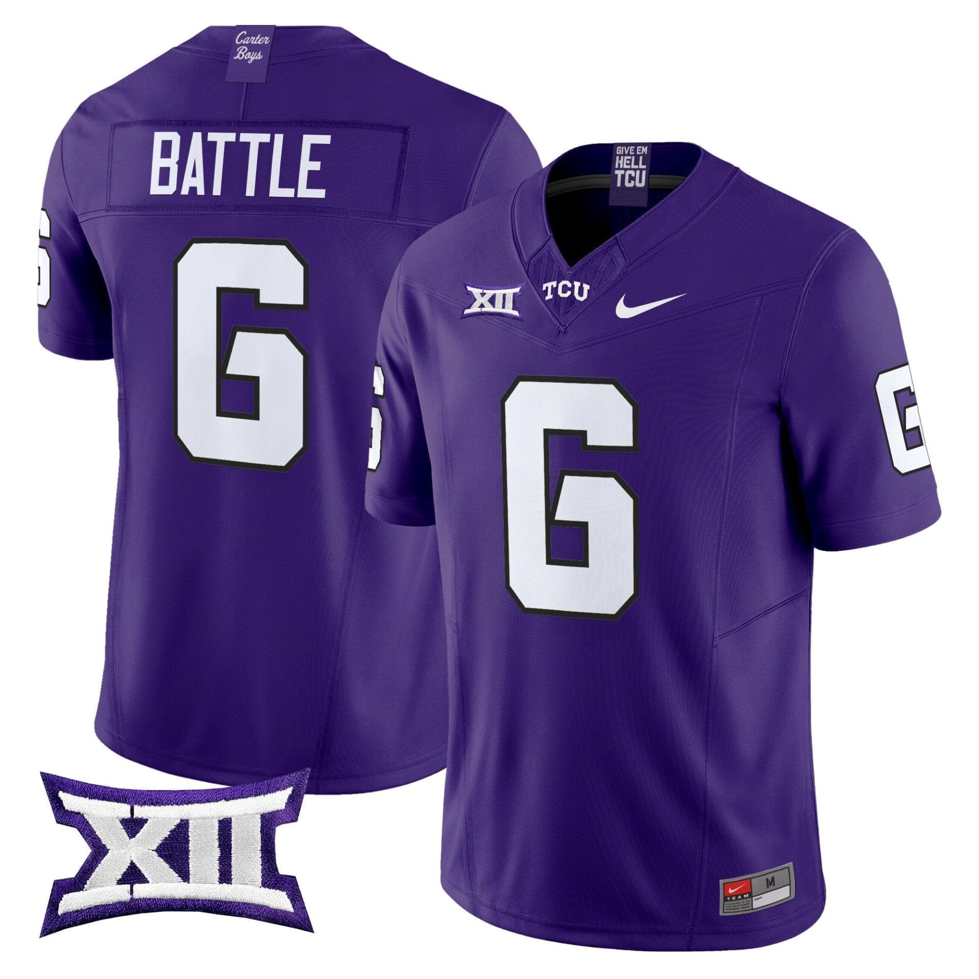 TCU Horned Frogs 2025 Vapor Limited Jersey - All stitched - Image 3