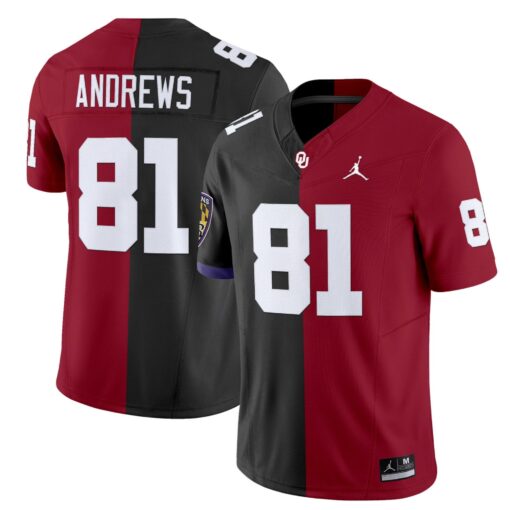 Oklahoma Sooners Split Vapor Limited Jersey - All Stitched - Image 5